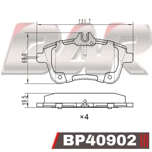 Pastillas de freno delanteras - M. Benz Clase B - Clase A II 04/