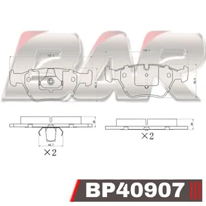 Pastillas de freno delanteras - BMW Serie 3 Touring-Coupe-Cabrio / X3 99/