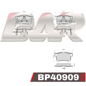 Pastillas de freno traseras - HONDA CR-V II/FR-V