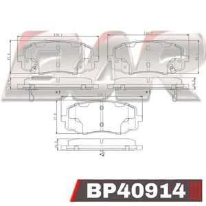 Pastillas de freno delanteras - HYUNDAI / KIA I 10 - PICANTO
