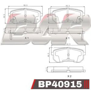 Pastillas de freno traseras - HYUNDAI / KIA ATOS II - I 10