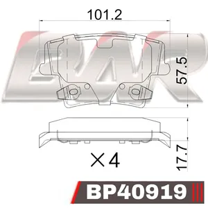 Pastillas de freno traseras - CHRYSLER 300C
