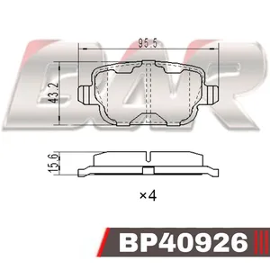 Pastillas de freno delanteras - FORD-VOLVO GALAXY/S-MAX/V70/XC70