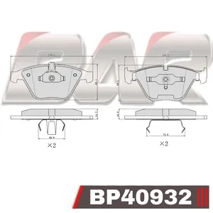 Pastillas de freno delanteras - BMW SERIE 7 375i/345i