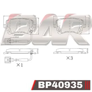 Pastillas de freno traseras - VW TRANSPORTER 1,9TDI 2,2 2,5 3,2 V6 2003