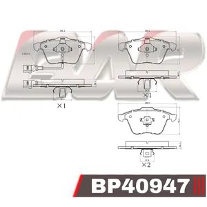 Pastillas de freno delanteras - AUDI/VOLKSWAGEN A3 - PASSAT VI 2,0 FSI - 3,2 FSI - 2,0 TDI (1LK) - GOLF V