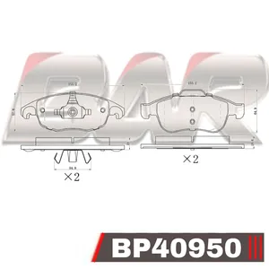 Pastillas de freno delanteras - CITROEN C4 GRAND PICASSO