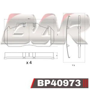 Pastillas de freno - RENAULT/VOLVO MAGNUM/B9