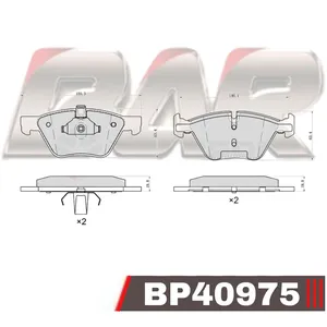 Pastillas de freno delanteras - BMW SERIE 1-3-5-Z4