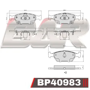 Pastillas de freno delanteras - HONDA FIT 2007 EN ADELANTE