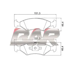 Pastillas de freno delanteras - FORD FIESTA / COURIER 2009>