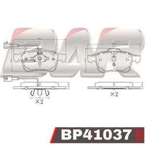 Pastillas de freno delanteras - ALFA ROMEO 159 /BRERA/SPIDER 2,2 JTS 2006>
