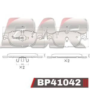 Pastillas de freno delanteras - CITROEN C4-C5/ PEUGEOT RXZ 407 COUPE 2010>