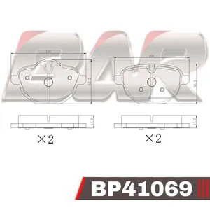 Pastillas de freno traseras - BMW SERIES VI/X3/Z4 09>