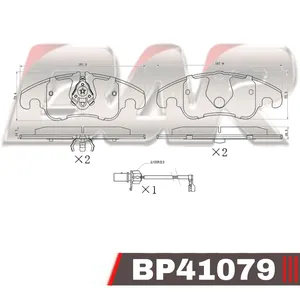 Pastillas de freno delanteras - AUDI A4/A5/Q5