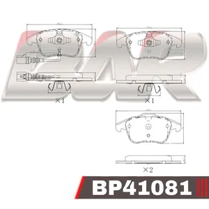 Pastillas de freno delanteras - VOLKSWAGEN TIGUAN 2008