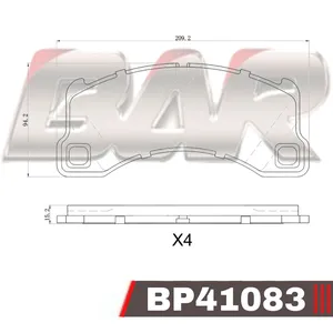Pastillas de freno delanteras - PORSCHE PANAMERA 09-11/CAYENNE 10-12/ VW TOUAREG 10-11