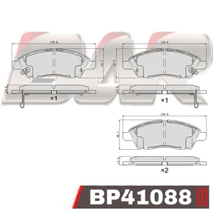 Pastillas de freno delanteras - NISSAN VERSA 2017