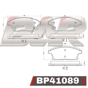 Pastillas de freno delanteras - CHEVROLET CRUZE 2010> 2015