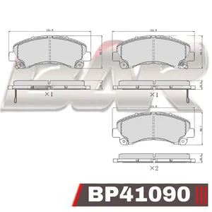 Pastillas de freno delanteras - CHEVROLET S10 / TRAILBLAZER 2012