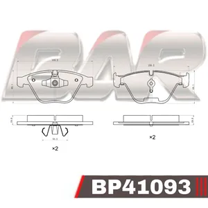 Pastillas de freno delanteras - BMW 3
