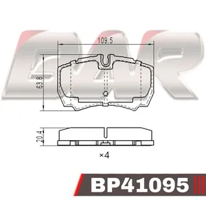 Pastillas de freno traseras - IVECO DAILY /99 / FORD TRANSIT