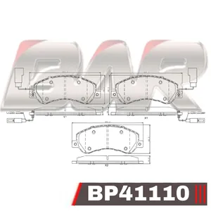Pastillas de freno delanteras - FORD TRANSIT 2011 EN ADELANTE