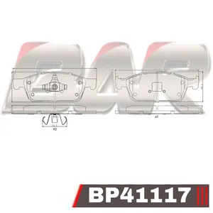 Pastillas de freno delanteras - FORD FOCUS III KUGA II 13?