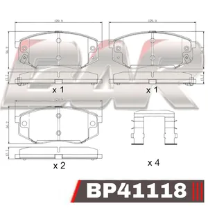 Pastillas de freno delanteras - Hyundai Tucson Kia Sportage 11/