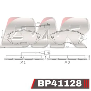 Pastillas de freno delanteras - CITROEN/FIAT/PEUGEOT JUMPER/DUCATO/BOXER
