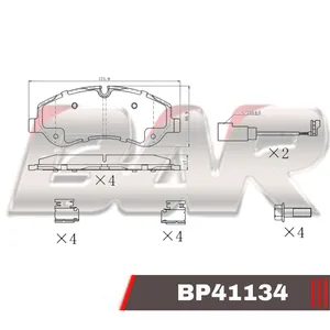 Pastillas de freno delanteras - FORD TRANSIT 2.0 TDCI - 2.2 TDCI SISTEMA BREMBO Sin testigo