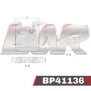 Pastillas de freno traseras - BMW Serie 1 114i 11/ 116i 11/