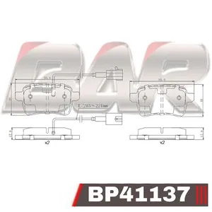 Pastillas de freno traseras - ALFA ROMEO GIULIETTA 1,4 TB 10>
