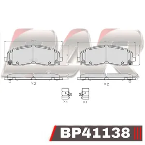 Pastillas de freno delanteras - DODGE JOURNEY 4x4 2013>