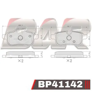 Pastillas de freno traseras - BMW Z4 2011 >