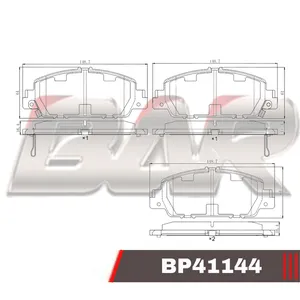 Pastillas de freno delanteras - HONDA HRV 2015 > HONDA CIVIC 2017 >
