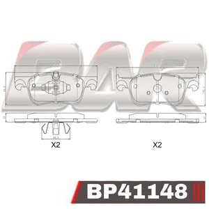 Pastillas de freno delanteras - Citroen C4 II Grand Picasso II 13/ Peugeot 308 II 13/ (Disco 283mm dißmetro)