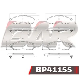 Pastillas de freno delanteras - NISSAN FRONTIER NP300 2014 >