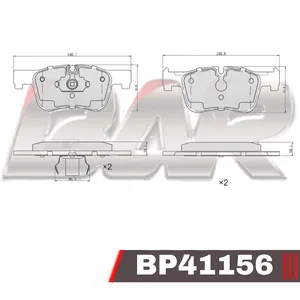 Pastillas de freno delanteras - BMW SERIE 1 / SERIE 3 2011 >