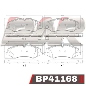 Pastillas de freno delanteras - LAND ROVER DISCOVERY IV 06>