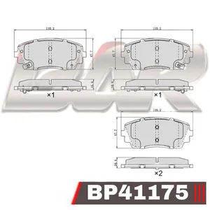 Pastillas de freno delanteras - Kia Picanto 2013 >