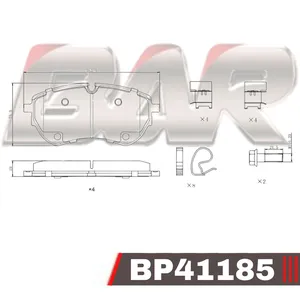 Pastillas de freno delanteras - VW AMAROK V6 2017/
