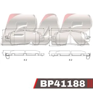 Pastillas de freno delanteras - NISSAN KICKS 1.6S / 1.6SL 2017 >
