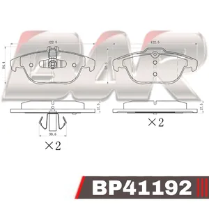 Pastillas de freno traseras - MERCEDES BENZ CLASE E / GLK 2010>