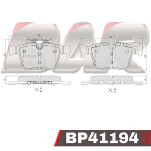 Pastillas de freno traseras - MERCEDES BENZ: CLASE C 200 - C 250 - C 300 - C 400 4 MATIC 2013/2018
