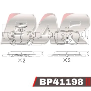 Pastillas de freno traseras - FORD KUGA II / MONDEO 2014 >