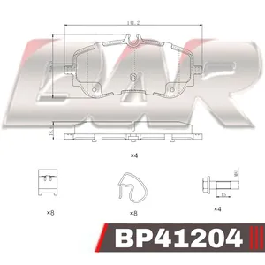 Pastillas de freno traseras - VW AMAROK V6 2017/