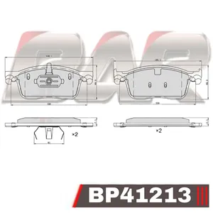 Pastillas de freno delanteras - CITROEN JUMPY 1.6 HDI / PEUGEOT EXPERT 1.6 HDI 04/2016 ->