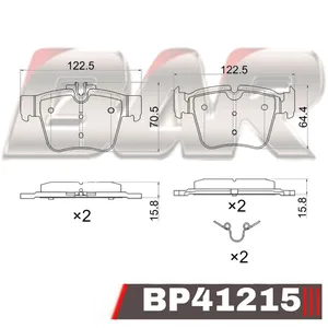 Pastillas de freno traseras - MERCEDES BENZ CLASE C 43 AMG/ CLASE E 400-450/GLC 300-350e/43 AMG