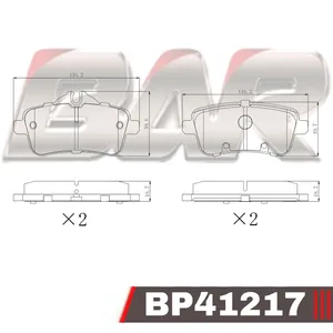 Pastillas de freno traseras - MERCEDES BENZ CLASE M /GL CLASS 2012 >